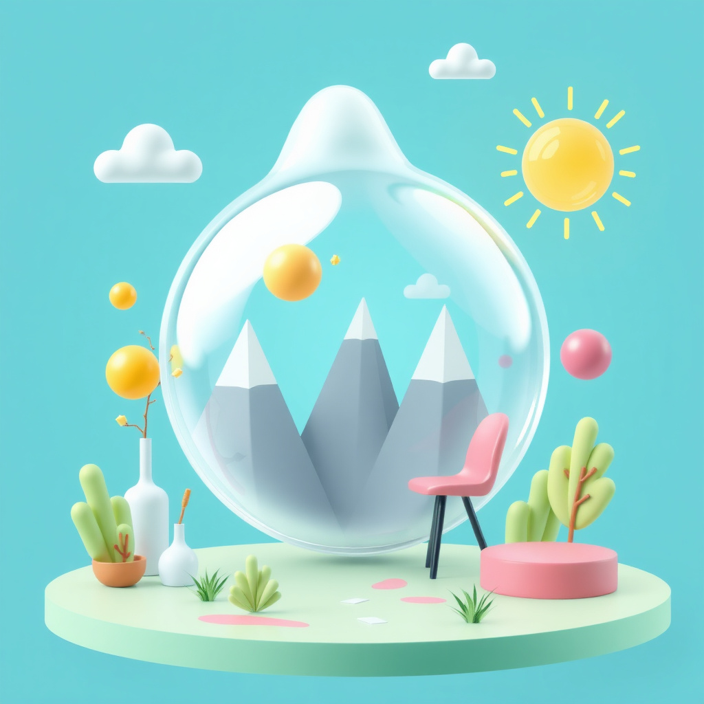 3D Creative assets illustration